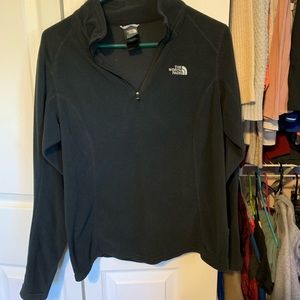 Black North Face quarter zip jacket
